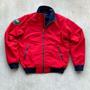 Polo Ralph Lauren Sportsmen Jacket Fleece Lined Medium Outdoor Wildlife